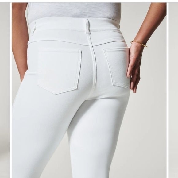 SPANX Ankle Skinny Jeans in White, sz XL - Picture 5 of 16